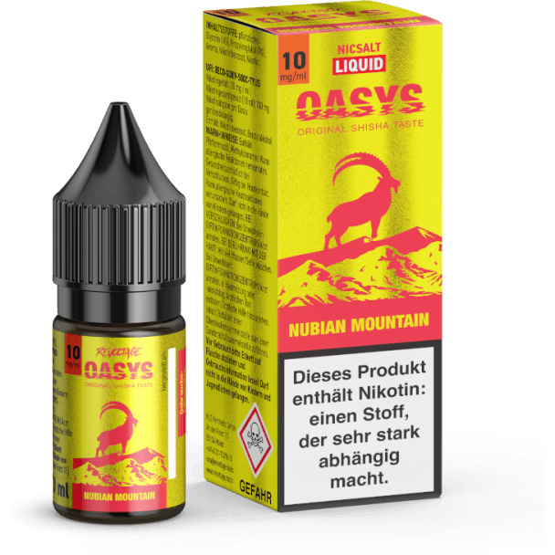 Liquid Nubian Mountain 10 mg/ml Revoltage OASYS Hybrid Nikotinsalz