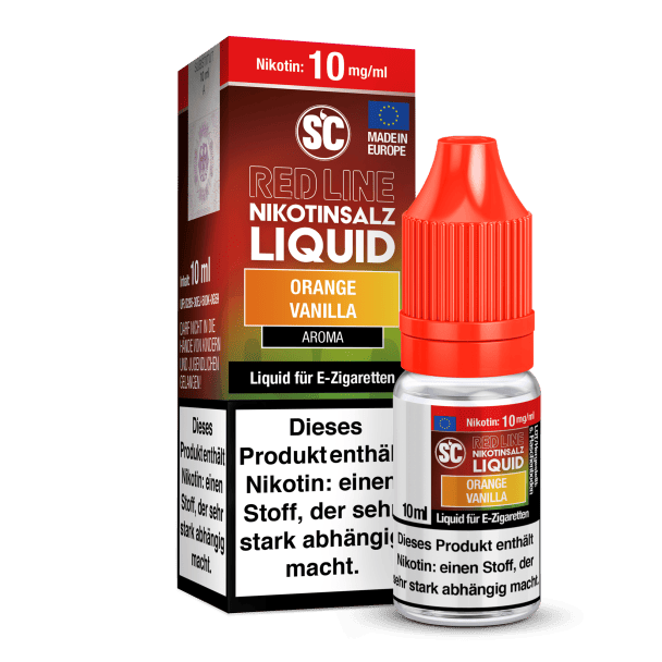 Liquid Orange Vanilla 10 mg/ml SC Red Line Nikotinsalz