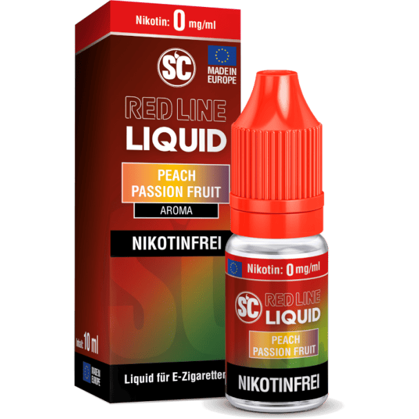 Liquid Peach Passion Fruit 0 mg/ml SC Red Line Nikotinfrei