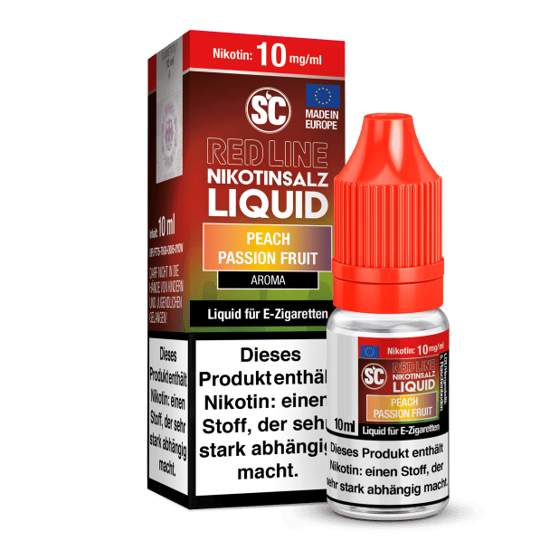 Liquid Peach Passion Fruit 10 mg/ml SC Red Line Nikotinsalz