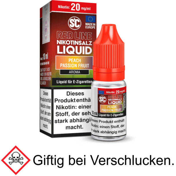 Liquid Peach Passion Fruit 20 mg/ml SC Red Line Nikotinsalz