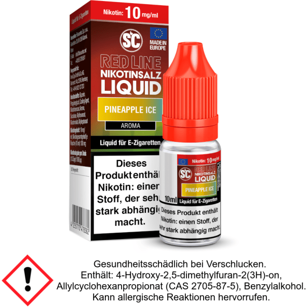 Liquid Pineapple ICE 10 mg/ml SC Red Line Nikotinsalz
