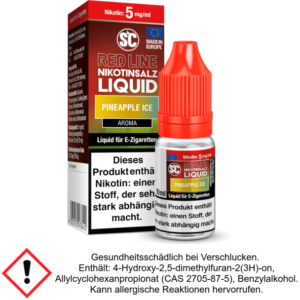 Liquid Pineapple ICE 5 mg/ml SC Red Line Nikotinsalz