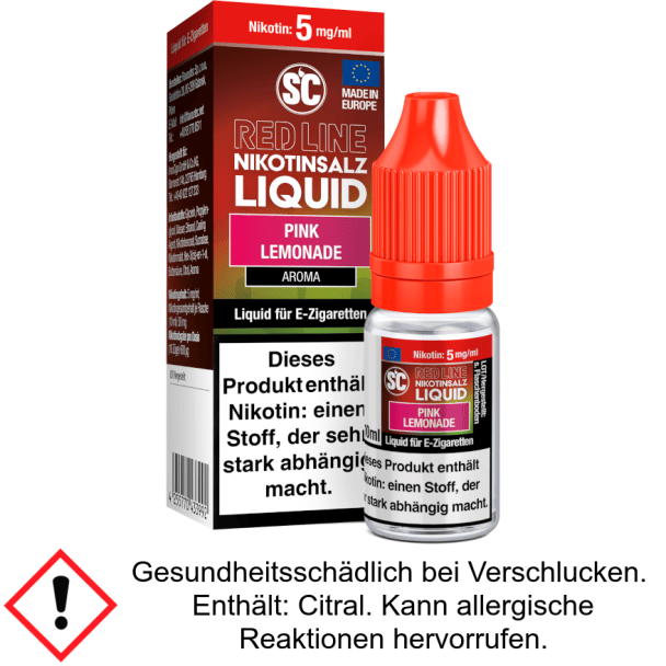 Liquid Pink Lemonade 5 mg/ml SC Red Line Nikotinsalz