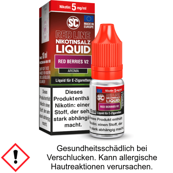 Liquid Red Berries V2 5 mg/ml SC Red Line Nikotinsalz