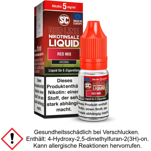 Liquid Red Mix 5 mg/ml SC Red Line Nikotinsalz