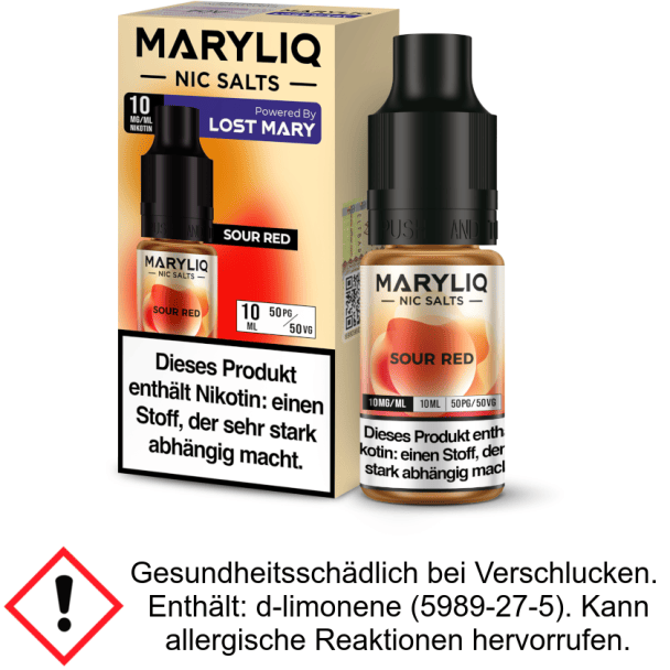 Liquid Sour Red 10 mg/ml Nikotinsalz - MARYLIQ