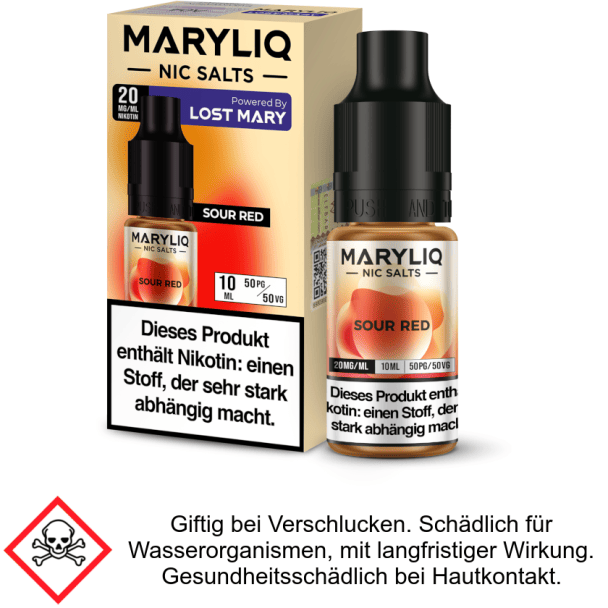 Liquid Sour Red 20 mg/ml Nikotinsalz - MARYLIQ