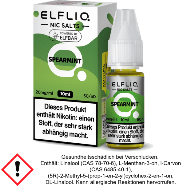 Liquid Spearmint 10 mg/ml - Elfliq Nikotinsalz