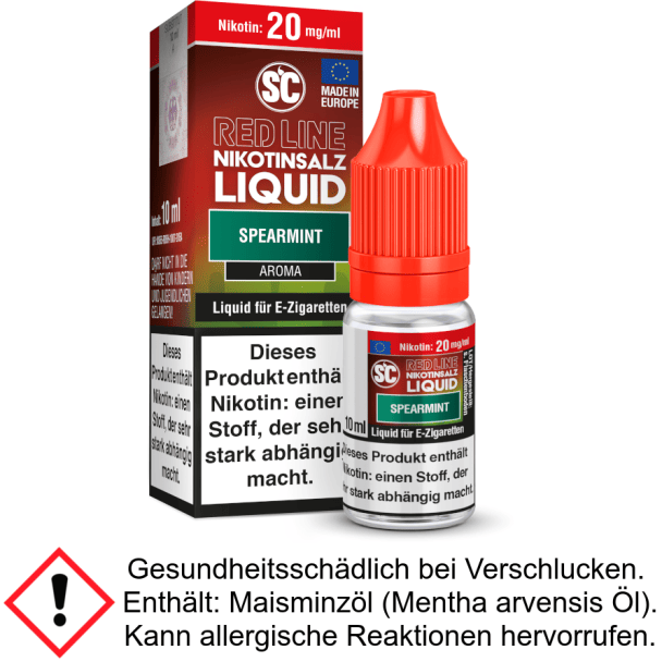 Liquid Spearmint 10 mg/ml SC Red Line Nikotinsalz