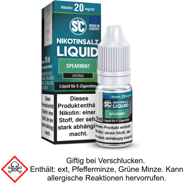 Liquid Spearmint 20 mg/ml Nikotinsalz - SC
