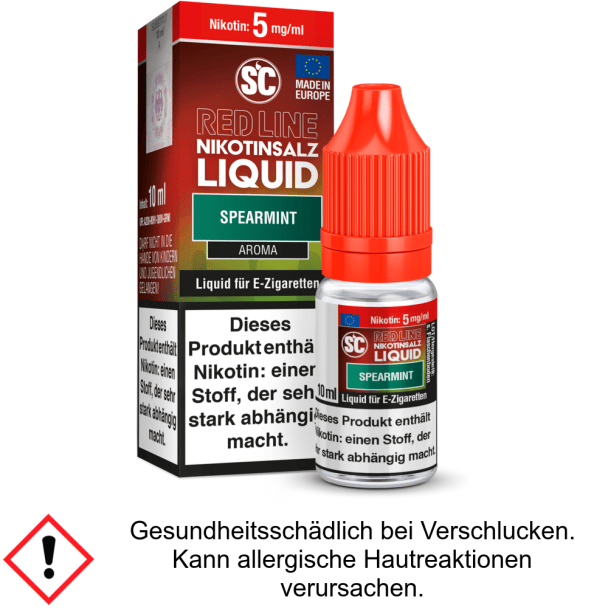 Liquid Spearmint 5 mg/ml SC Red Line Nikotinsalz