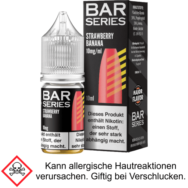 Liquid Strawberry Banana 20 mg/ml Nikotinsalz - Bar Series