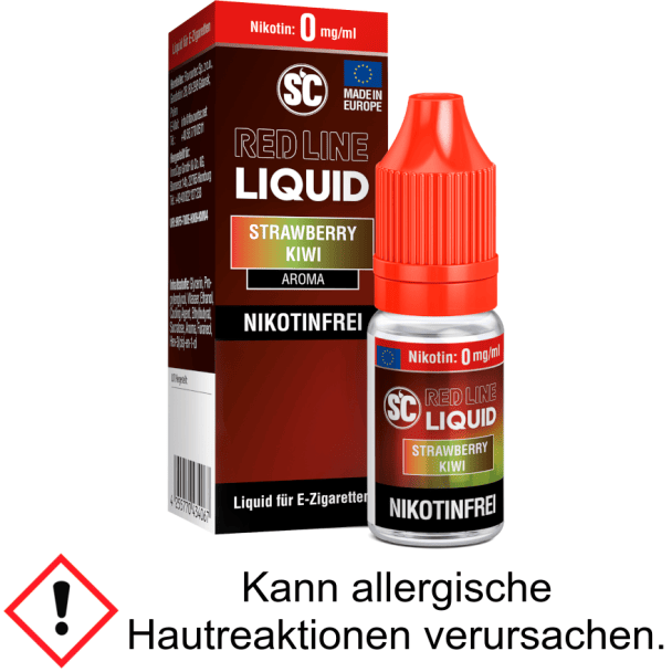 Liquid Strawberry Kiwi 0 mg/ml SC Red Line Nikotinfrei
