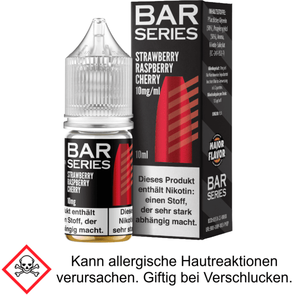 Liquid Strawberry Raspberry Cherry 20 mg/ml Nikotinsalz - Bar Series