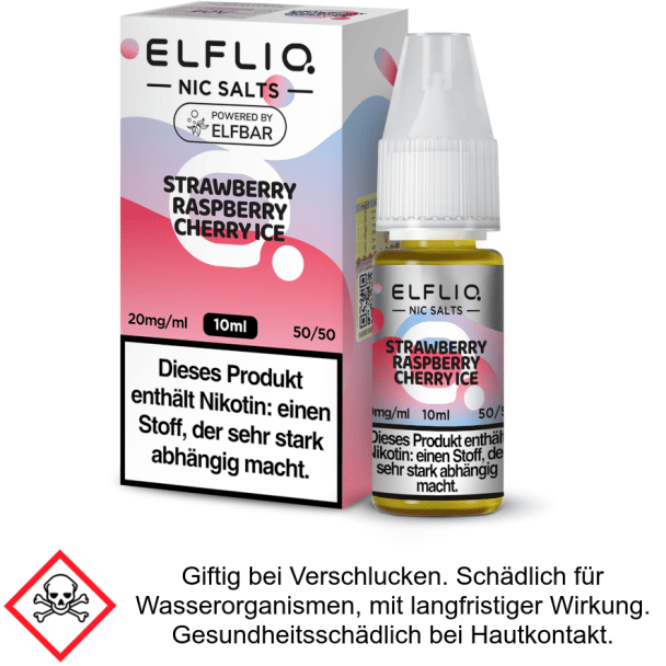 Liquid Strawberry Raspberry Cherry Ice Nikoinsalz 20 mg/ml - ELFLIQ