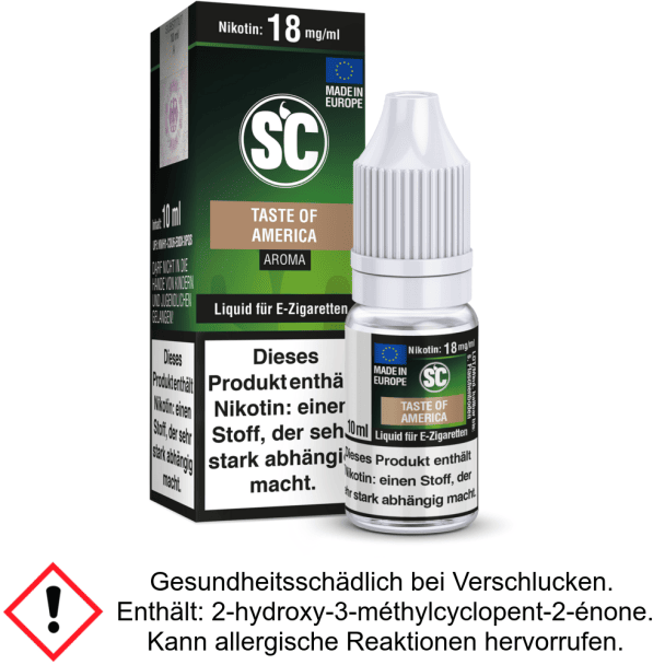 Liquid Taste of America 12 mg/ml Nikotin - SC