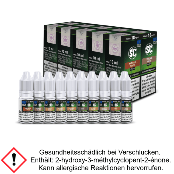 Liquid Tobacco Probierbox 18 mg/ml Nikotin - SC