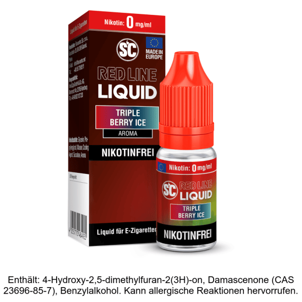 Liquid Triple Berry Ice 0 mg/ml SC Red Line Nikotinfrei