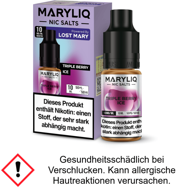 Liquid Triple Berry Ice 10 mg/ml Nikotinsalz - MARYLIQ