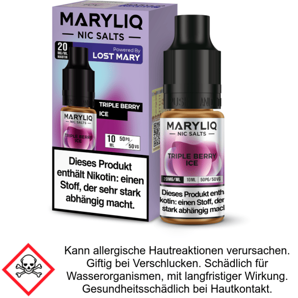Liquid Triple Berry Ice 20 mg/ml Nikotinsalz - MARYLIQ