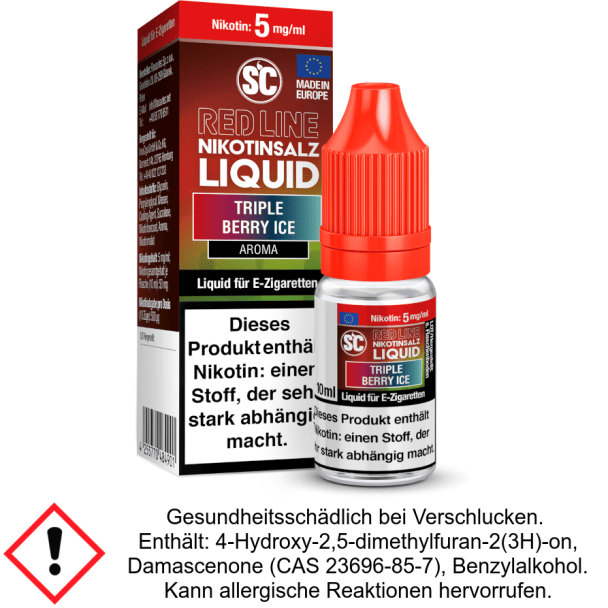 Liquid Triple Berry Ice 5 mg/ml SC Red Line Nikotinsalz