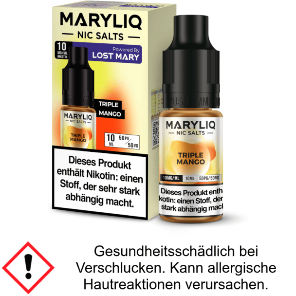 Liquid Triple Mango 10 mg/ml Nikotinsalz - MARYLIQ