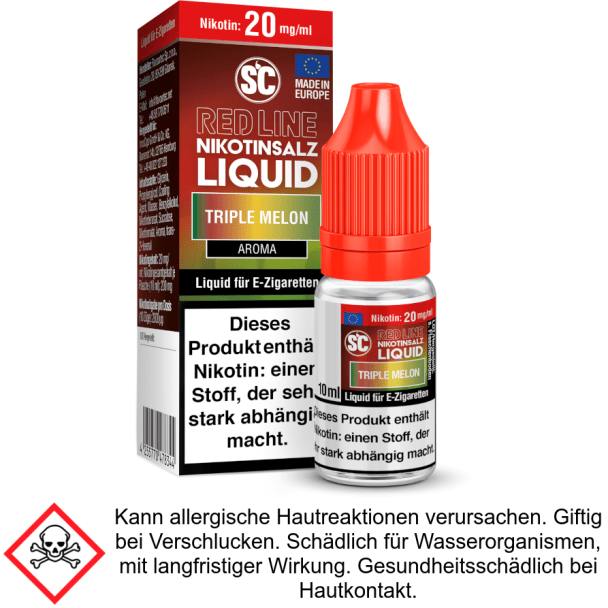 Liquid Triple Melon 20 mg/ml SC Red Line Nikotinsalz