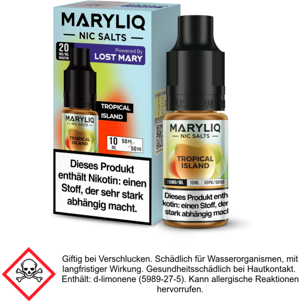 Liquid Tropical Island 20 mg/ml Nikotinsalz - MARYLIQ