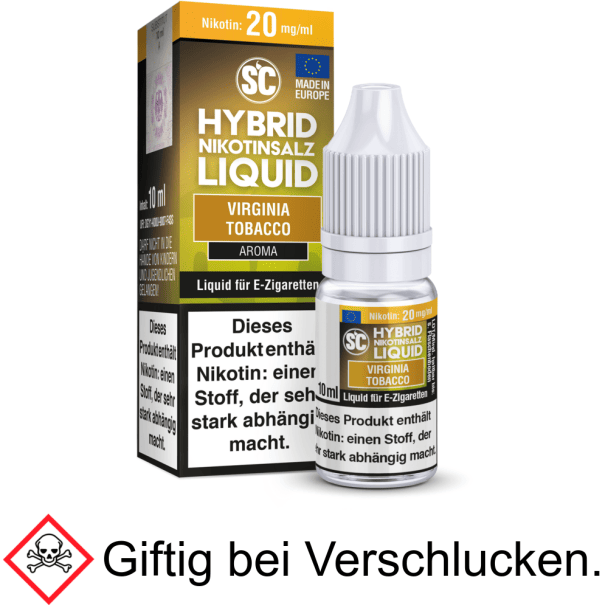 Liquid Virginia Tobacco 20 mg/ml Hybrid Nikotinsalz - SC