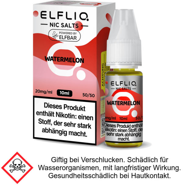 Liquid Watermelon 20 mg/ml - Elfliq Nikotinsalz