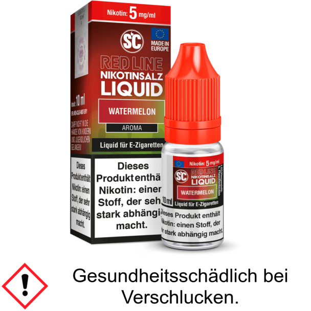 Liquid Watermelon 5 mg/ml SC Red Line Nikotinsalz