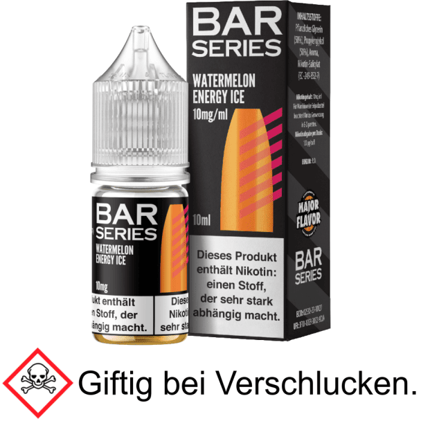 Liquid Watermelon Energy Ice 20 mg/ml Nikotinsalz - Bar Series