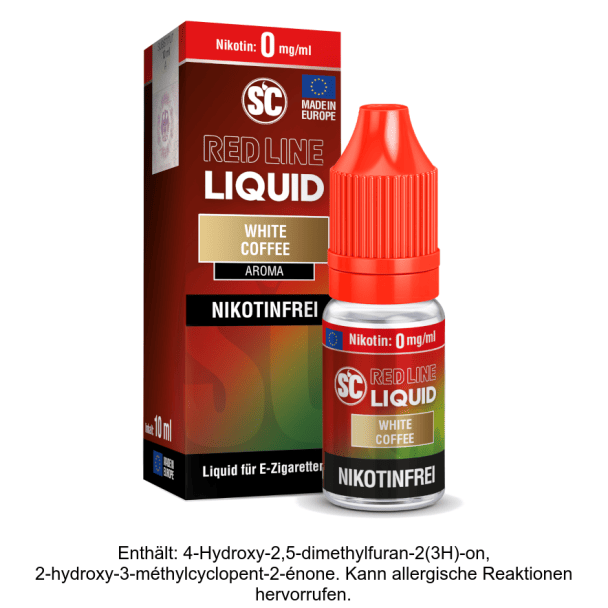 Liquid White Coffee 0 mg/ml SC Red Line Nikotinfrei