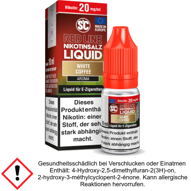 Liquid White Coffee 10 mg/ml SC Red Line Nikotinsalz