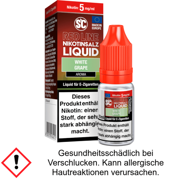 Liquid White Grape 5 mg/ml SC Red Line Nikotinsalz