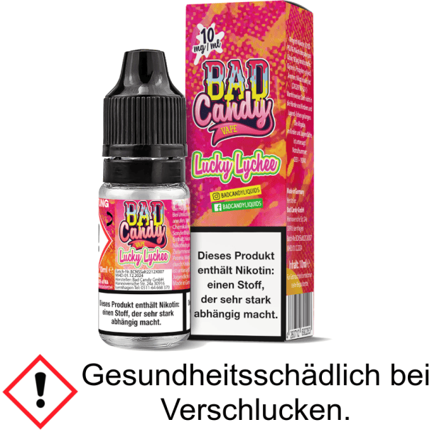  Lucky Lychee Bad Candy Liquids 10 mg/ml Nikotinsalz Liquid
