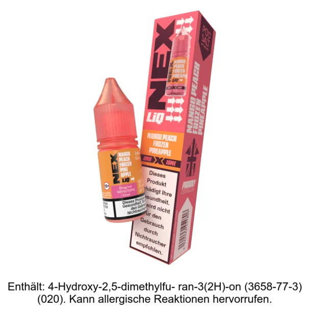 Mango Peach Frozen Pineapple 0 mg/ml Pod Salt - NexLiq - Nikotinsalz Liquid