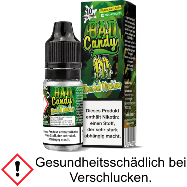  Monstar Maschine Bad Candy Liquids 10 mg/ml Nikotinsalz Liquid