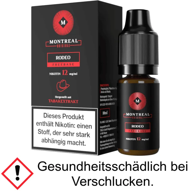 Montreal Original - Rodeo E-Zigaretten Liquid 12 mg/ml