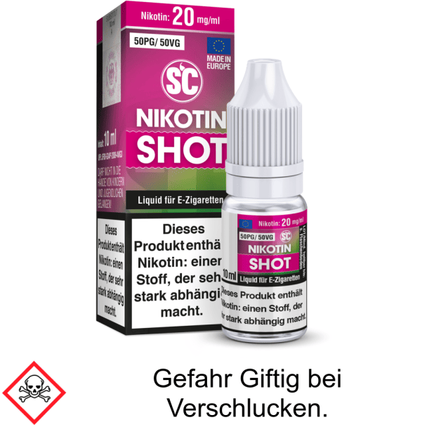 Nikotin Shot 20 mg 50PG/50VG  - SC