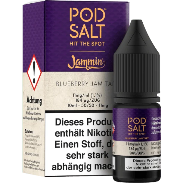 Pod Salt Fusion - Blueberry Jam Tart - Nikotinsalz Liquid