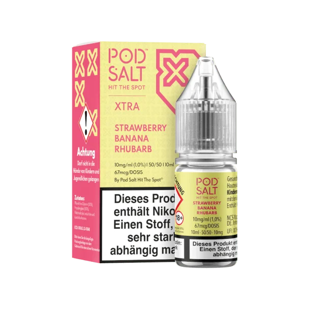Pod Salt X - Strawberry Banana Rhubarb - Nikotinsalz Liquid