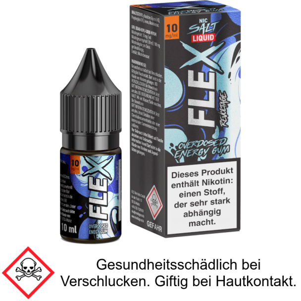 Revoltage - FLEX - Overdosed Energy Gum - Nikotinsalz Liquid 10 mg/ml