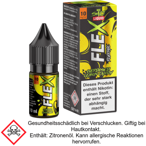 Revoltage - FLEX - Overdosed Lemon Candy - Nikotinsalz Liquid 10 mg/ml