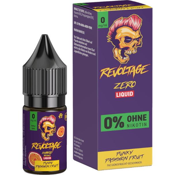 Revoltage - Punky Passion Fruit - Hybrid Nikotinsalz Liquid 0 mg/ml