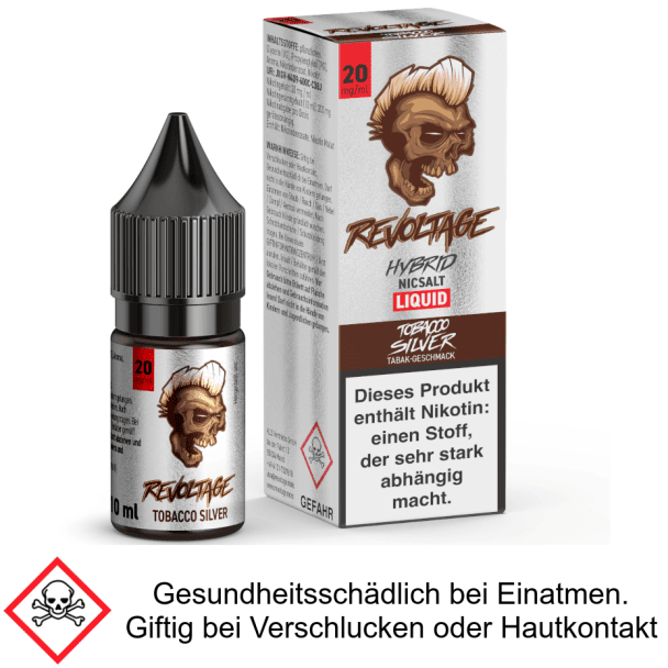 Revoltage - Tobacco Silver - Hybrid Nikotinsalz Liquid 20 mg/ml