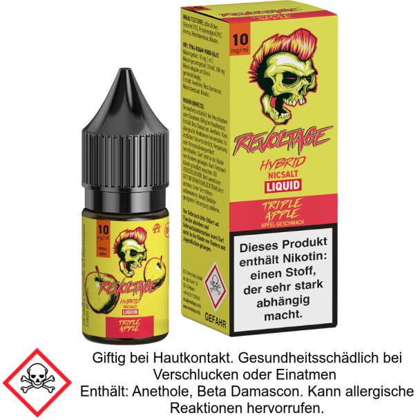 Revoltage - Triple Apple - Hybrid Nikotinsalz Liquid 10 mg/ml