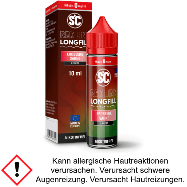 SC - Red Line - Aroma Erdbeere Sahne 10 ml