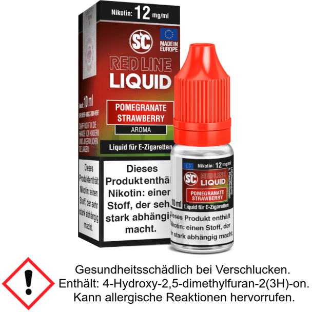 SC - Red Line Nikotin - Pomegranate Strawberry 12 mg/ml
